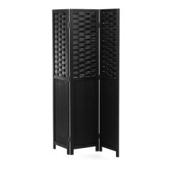 Elegance v prostoru: Černý dřevěný paraván LIVARO Autronic