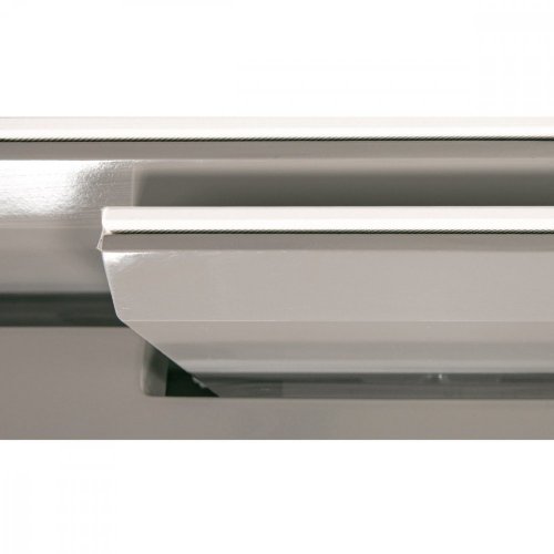 Jídelní stůl IGNÁC — 110x72x76 cm (+ rozklad 30 cm), keramická deska bílý mramor, masiv