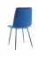 Jedálenská stolička MILA — kov, látka, čierna / viac farieb - Barevné varianty MILA: Modrá