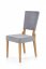 Jídelní židle SORBUS – masiv, látka, více barev - Sorbus: Dub medový / šedá