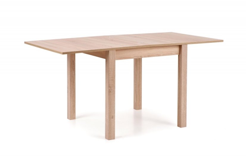 Jídelní rozkládací stůl GRACJAN - 80x80+80, MDF, dub sonoma