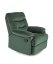 DRAGER zamatové relaxačné kreslo tmavo zelené