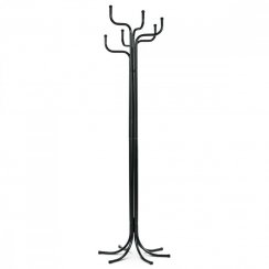 Věšák stojanový RAMKO - 188 cm, kov, černý mat