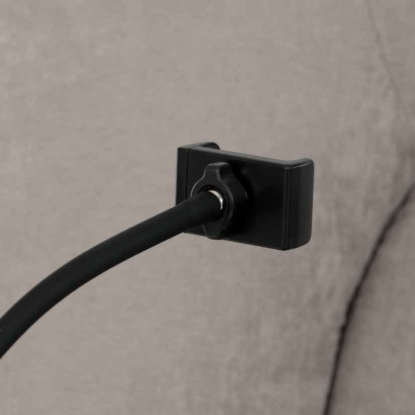 TV polohovací křeslo s elektrickým zabudovaným ovládáním LUXION  — béžová látka, nosnost 160 kg Autronic