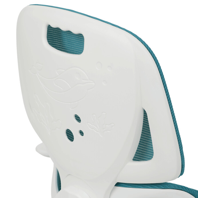 Detská stolička LOLA – s výškovo nastaviteľným modrým sieťovaným sedadlom Autronic