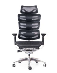 Ergonomická kancelárska stolička TRINITY — čierna Sego