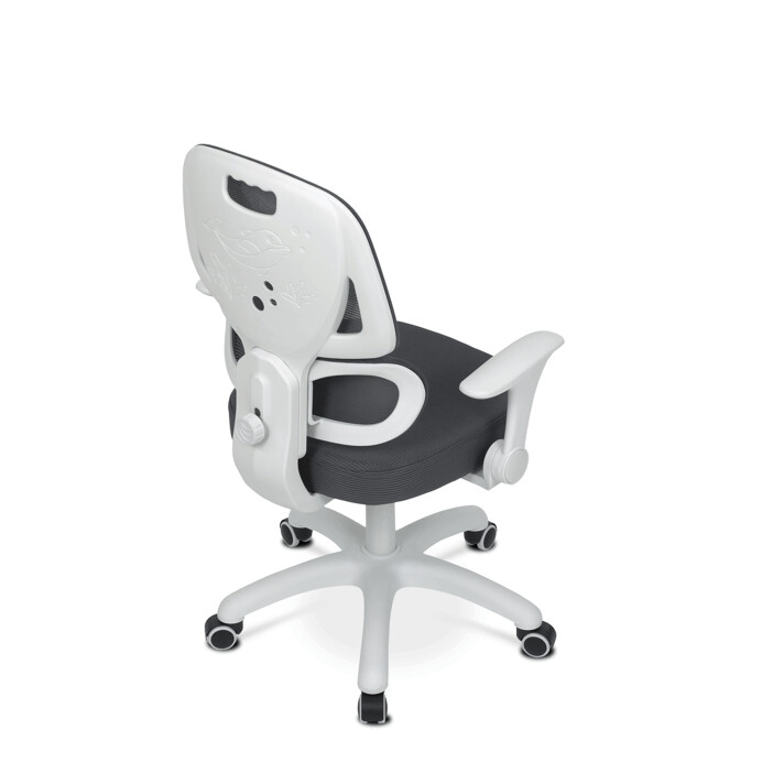 Detská stolička LOLA – s výškovo nastaviteľným sivým sieťovaným sedadlom Autronic