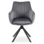 Otočná stolička MUMBAI 2 Šedá Zamat – Elegantný Komfort pre Domov i Kanceláriu