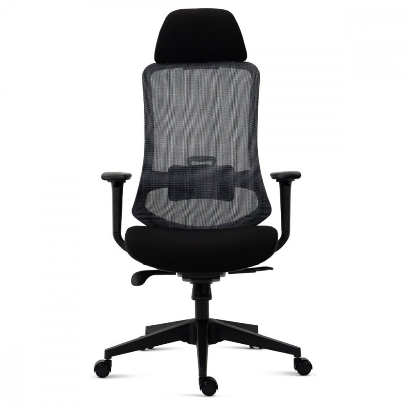 Kancelářská ergonomická židle NAVIA — látka, černá
