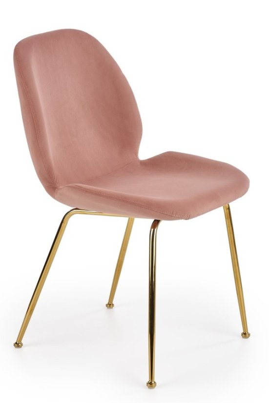 Jedálenská stolička AFRODITA – látka, ružová