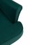 Relaxační křeslo ušák ZELLA – masiv, látka, zelená, volitelná barva nohou