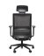 Kancelárska ergonomická stolička Sego LINK — sieť/látka, čierna