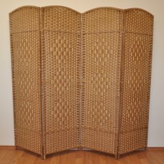 Paravan MANIRI II — dřevo, papír, světle hnědá