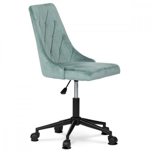 Dětská otočná židle JESSIE – látka, zelená