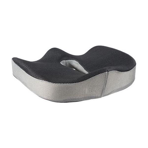 Ergonomický podsedák pod zadok - pamäťová pena, čierna / šedá