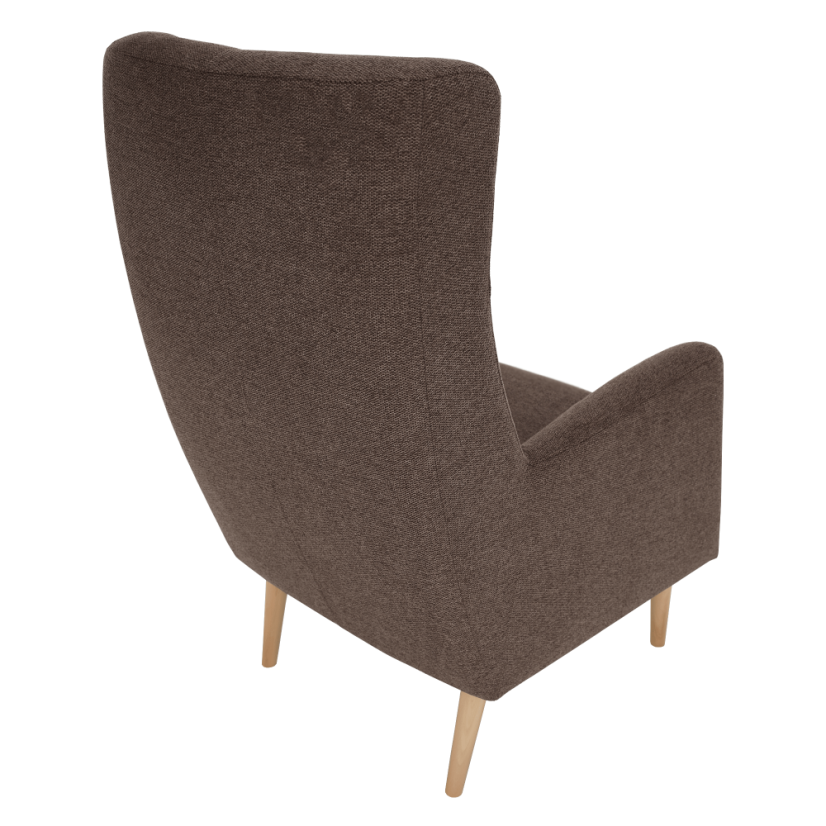 Křeslo ušák SAMY — masiv, látka, více barev