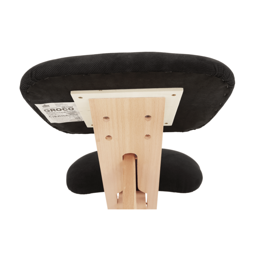 Ergonomická kľakačka GROCO – Čierna/Látka Buk