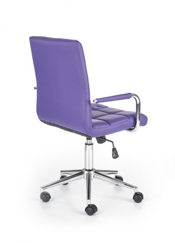 Detská stolička na kolieskach GONZO — ekokoža alebo látka, viac farieb - Čalúnenie GONZO: Fialová ekokoža