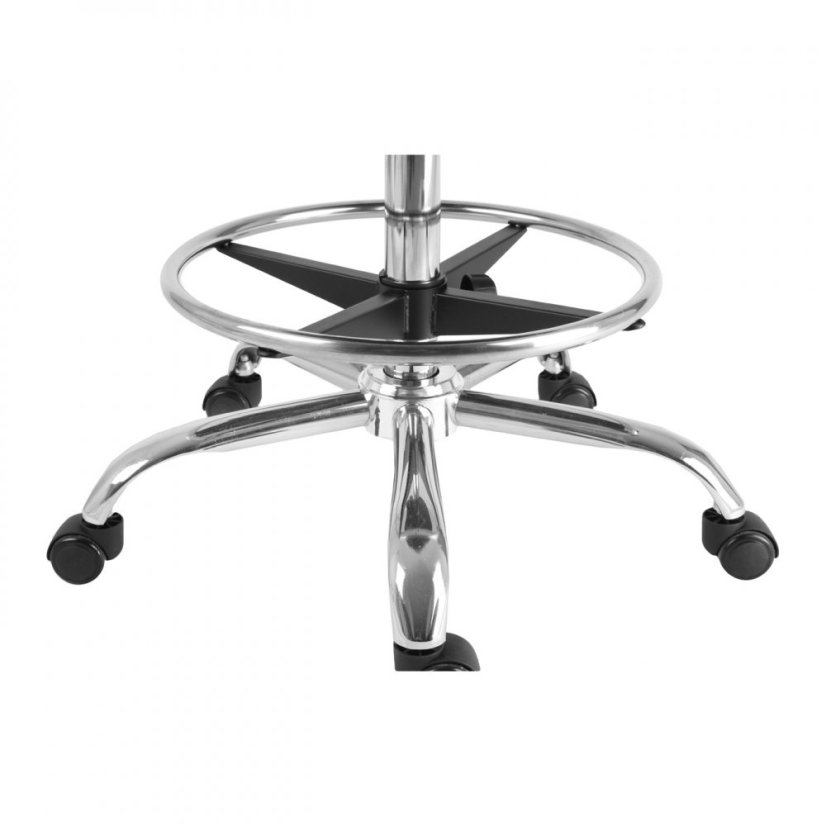 Dielenská pracovná stolička WORKER – čierna, nosnosť 130 kg