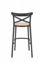 Barová židle ARKANA — plast, hnědá / béžová