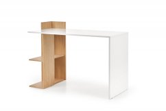 Psací stůl FINO – zlatý dub, bílá Halmar