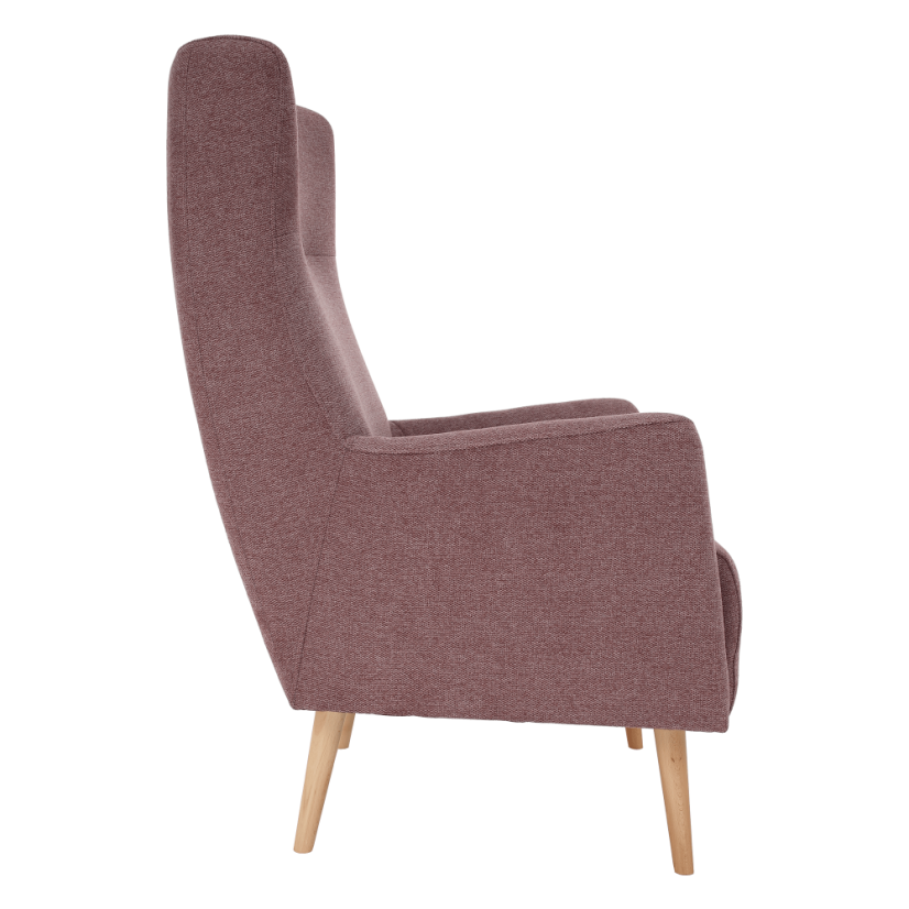 Křeslo ušák SAMY — masiv, látka, více barev