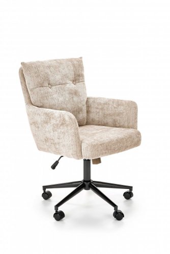 Kancelářská otočná židle FLORES — látka, béžová