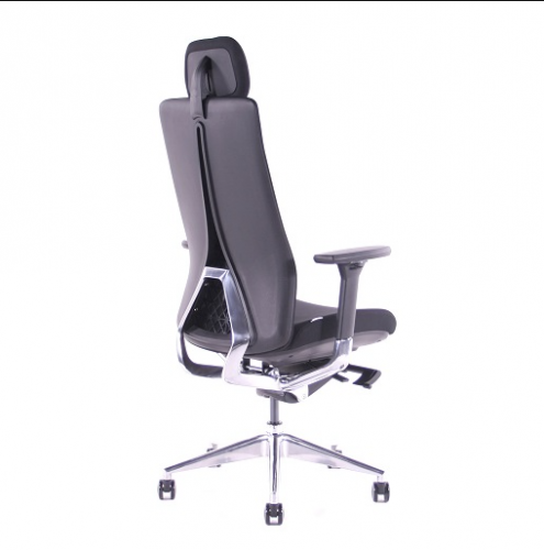 Kancelárska ergonomická stolička Sego EGO — čierna, nosnosť 140 kg