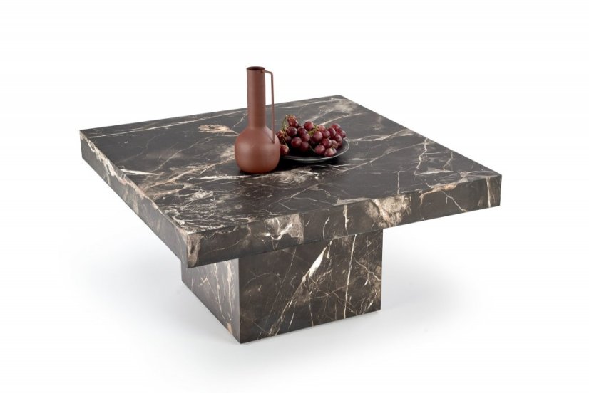 Konferenčný stolík MONOLIT — dekor čierny mramor