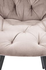 Elegantní Béžové Křeslo BECKY s otočnou funkcí Halmar