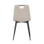 Jedálenská stolička FORMA – béžová látka, čierne kovové nohy Autronic