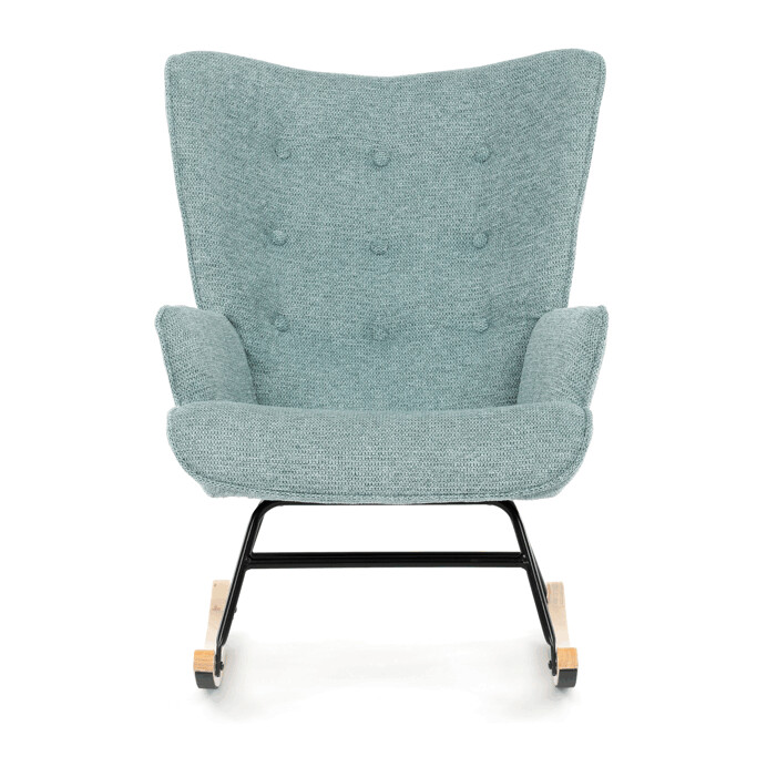 Hojdacie kreslo YAO – modrá, látka, ergonomický dizajn Autronic