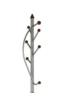 Kovový vešiak VIN – orech