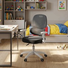 Dětská židle LOLA -  s výškově nastavitelným šedým síťovaným sedákem Autronic