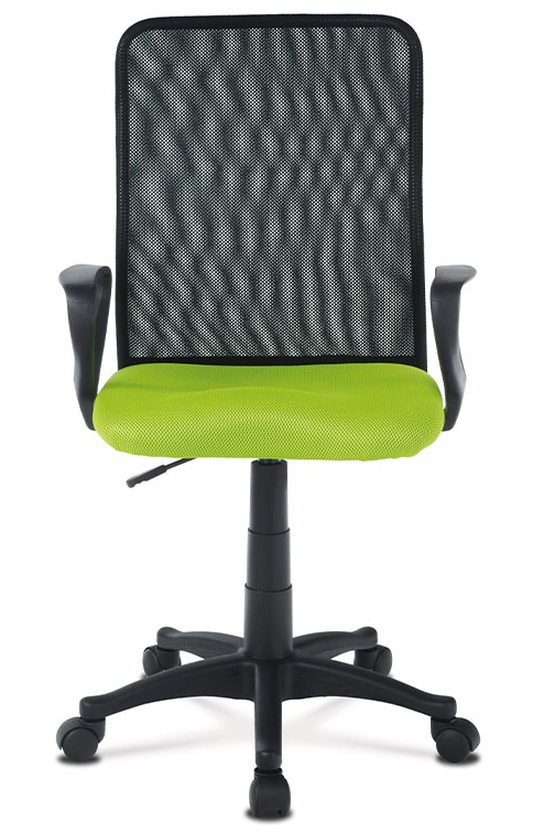 Kancelárska stolička na kolieskach PIX – čierna/zelená