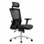 Kancelářská ergonomická židle ALEXA — černá, nosnost 130 kg