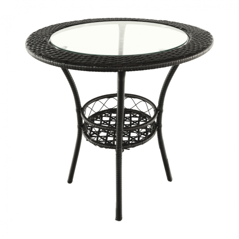 Zahradní set LASAN 1 + 2 – umělý ratan, hnědá