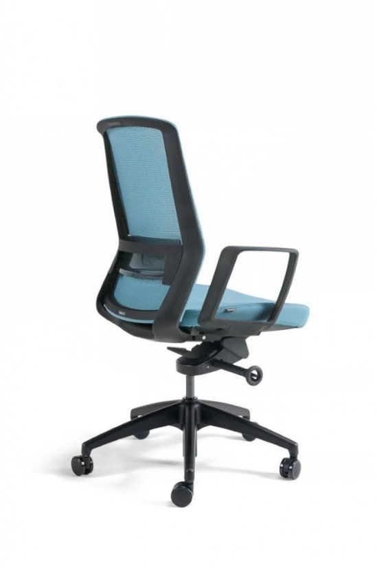 Kancelárska ergonomická stolička BESTUHL J17 BLACK — viac farieb - Farebné prevedenie J17 BLACK: Modrá