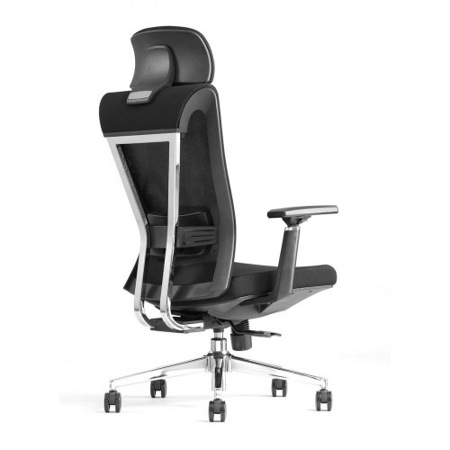Kancelářská ergonomická židle ROYAL (rozbaleno) – látka, černá, nosnost 150 kg