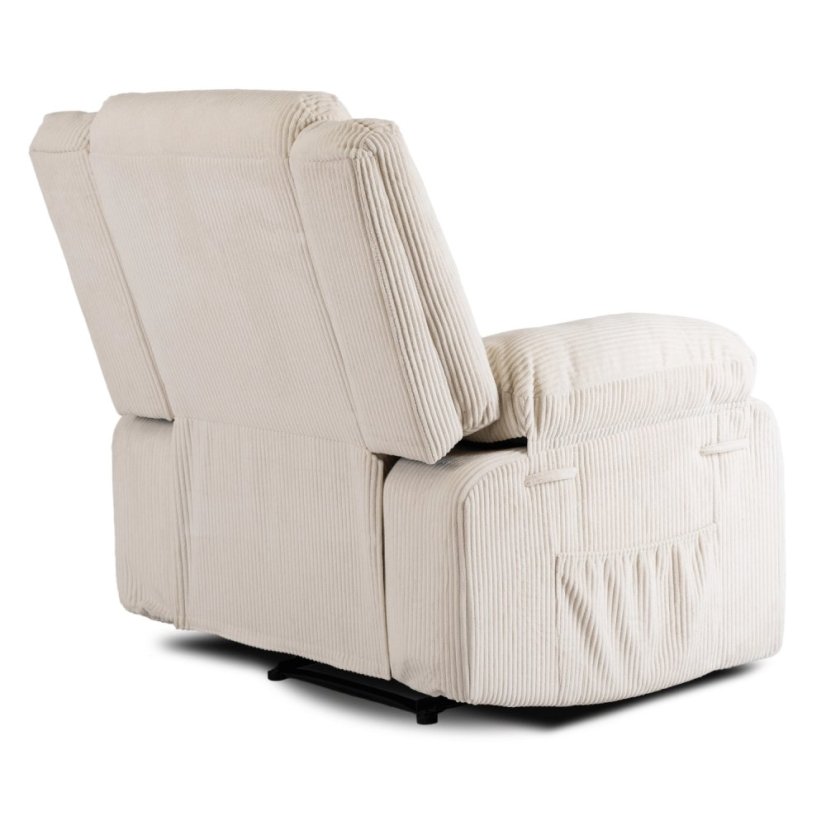 Moderné kreslo ARTURO v béžovom manšestri pre maximálny komfort