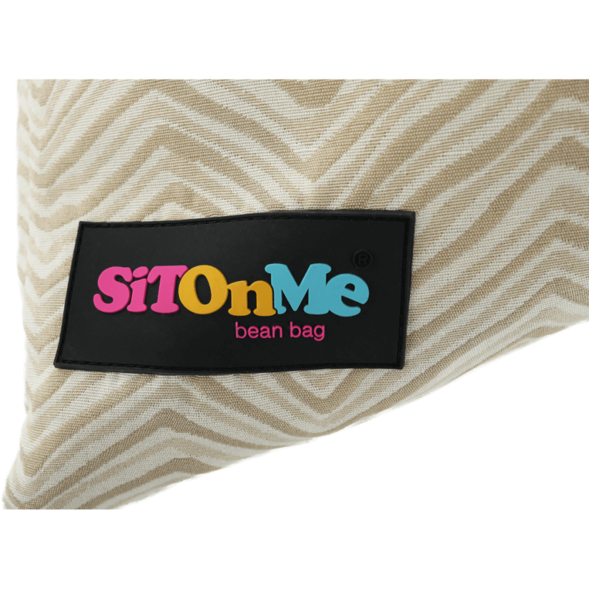 Sedací vak BRESTO — 90×110×90, béžová látka