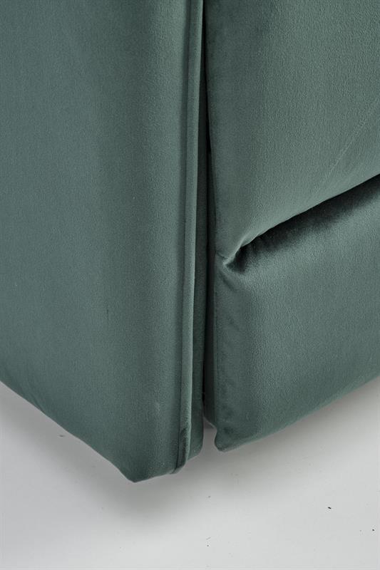 TV křeslo SEMIR s elektrickým polohováním - látka, zelená Halmar