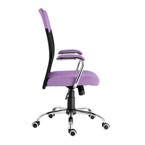 Dětská židle LUNA – látka, černo-fialová
