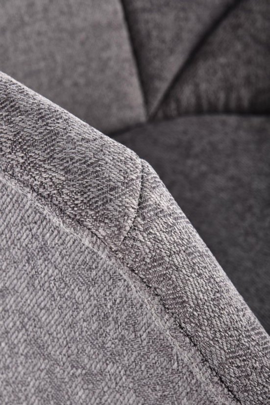 Jedálenské kresielko SUNNY –⁠ kov, látka šedá