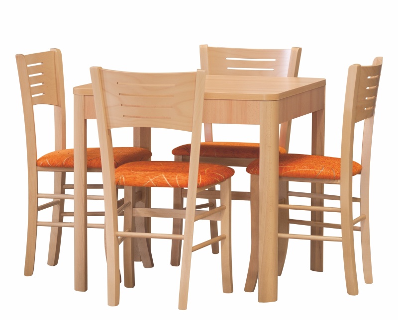 Dřevěná jídelní židle VERONA – více variant čalounění a barevných kostří - KOSTRA: olše, Sedák: lux 5 šedá