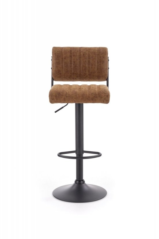 Barová židle SUSI  – ekokůže, hnědá Halmar