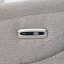 Luxusní krémové polohovací masážní křeslo THERMIO s výhřevem a USB