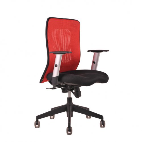 Kancelářská židle na kolečkách Office Pro CALYPSO - s područkami - Čalounění Calypso: Světle šedá 12A11