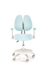 Dětská rostoucí židle s podnoží PANCO – modrá Halmar