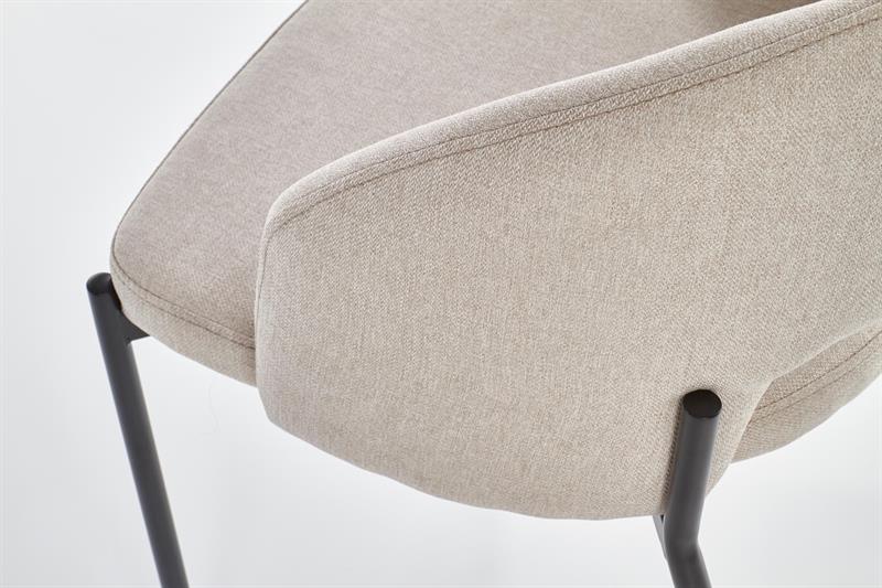 Jedálenské kresielko NOODL— látka, béžová